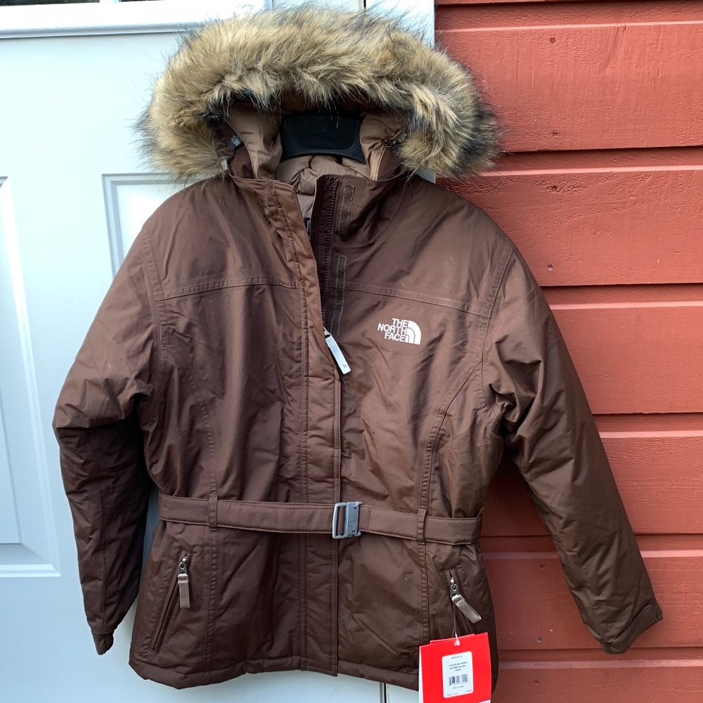 North Face Girls Greenland Jacket - Brownie Brown - Picture 1 of 5